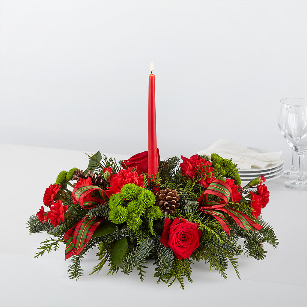 By the Candlelight Centerpiece – Everbloom Flowers Llc, Aurora OH