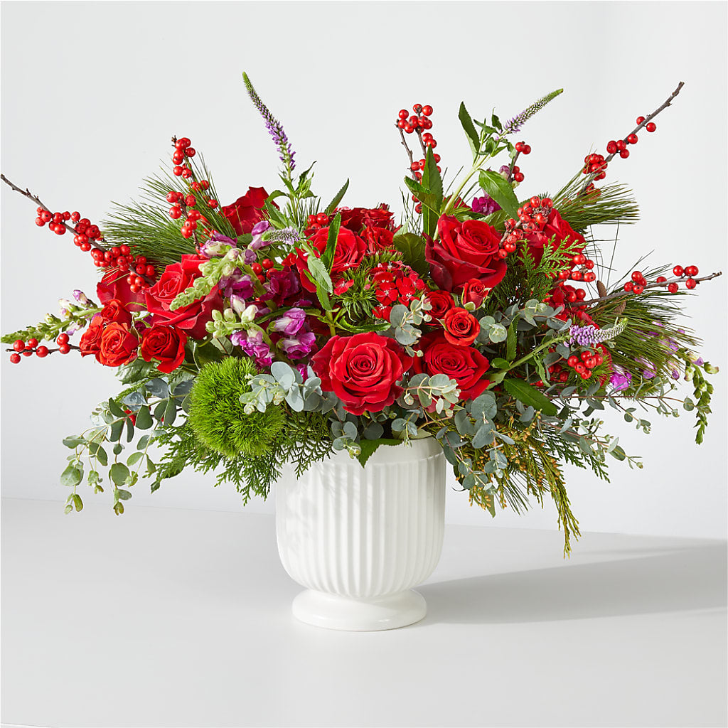 Big Red Bow Bouquet – Everbloom Flowers Llc, Aurora OH