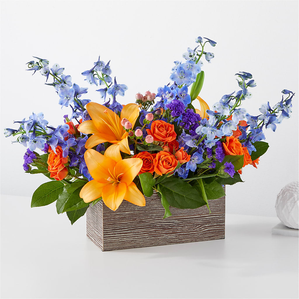 Radiant Citrus Box Bouquet – Everbloom Flowers Llc, Aurora OH