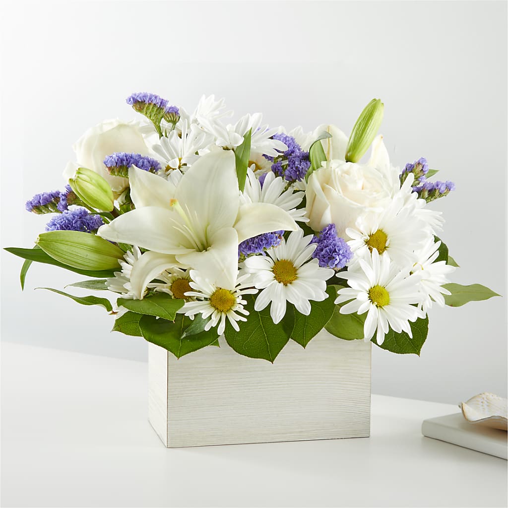 Beyond Blue Box Bouquet – Everbloom Flowers Llc, Aurora OH