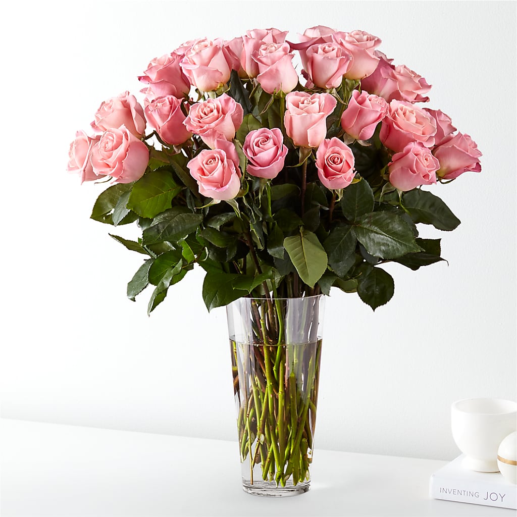 Long Stem Pink Rose Bouquet – Everbloom Flowers Llc, Aurora OH