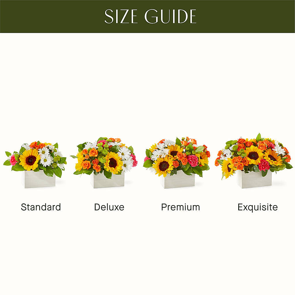 Sun-drenched Blooms Box Bouquet – Everbloom Flowers Llc, Aurora OH