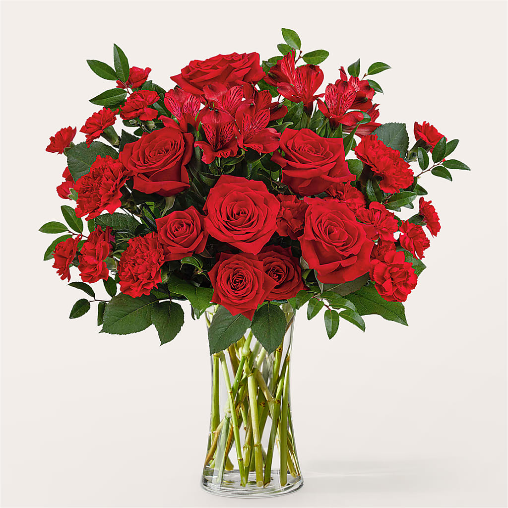 Brilliant Ruby Bouquet – Everbloom Flowers Llc, Aurora OH
