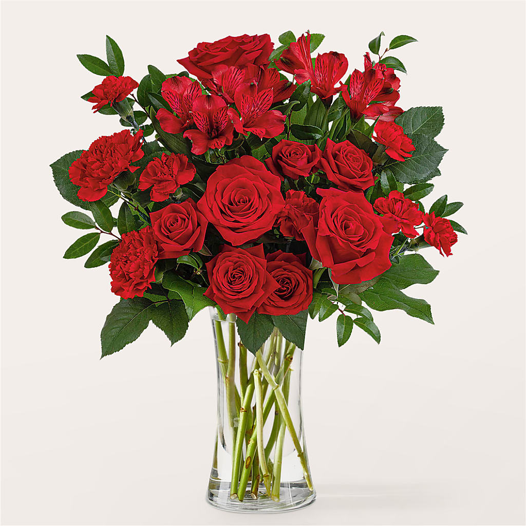 Brilliant Ruby Bouquet – Everbloom Flowers Llc, Aurora OH
