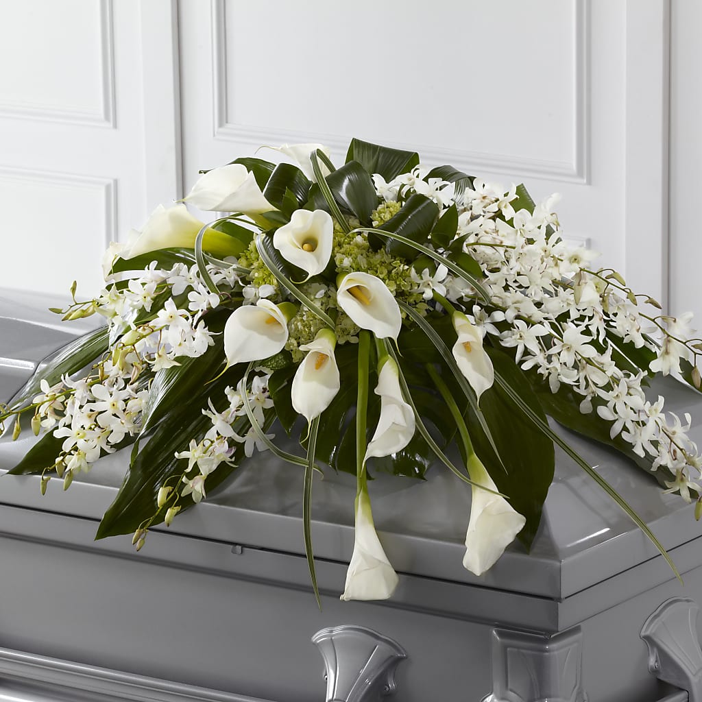Angel Wings Casket Spray – Everbloom Flowers Llc, Aurora OH