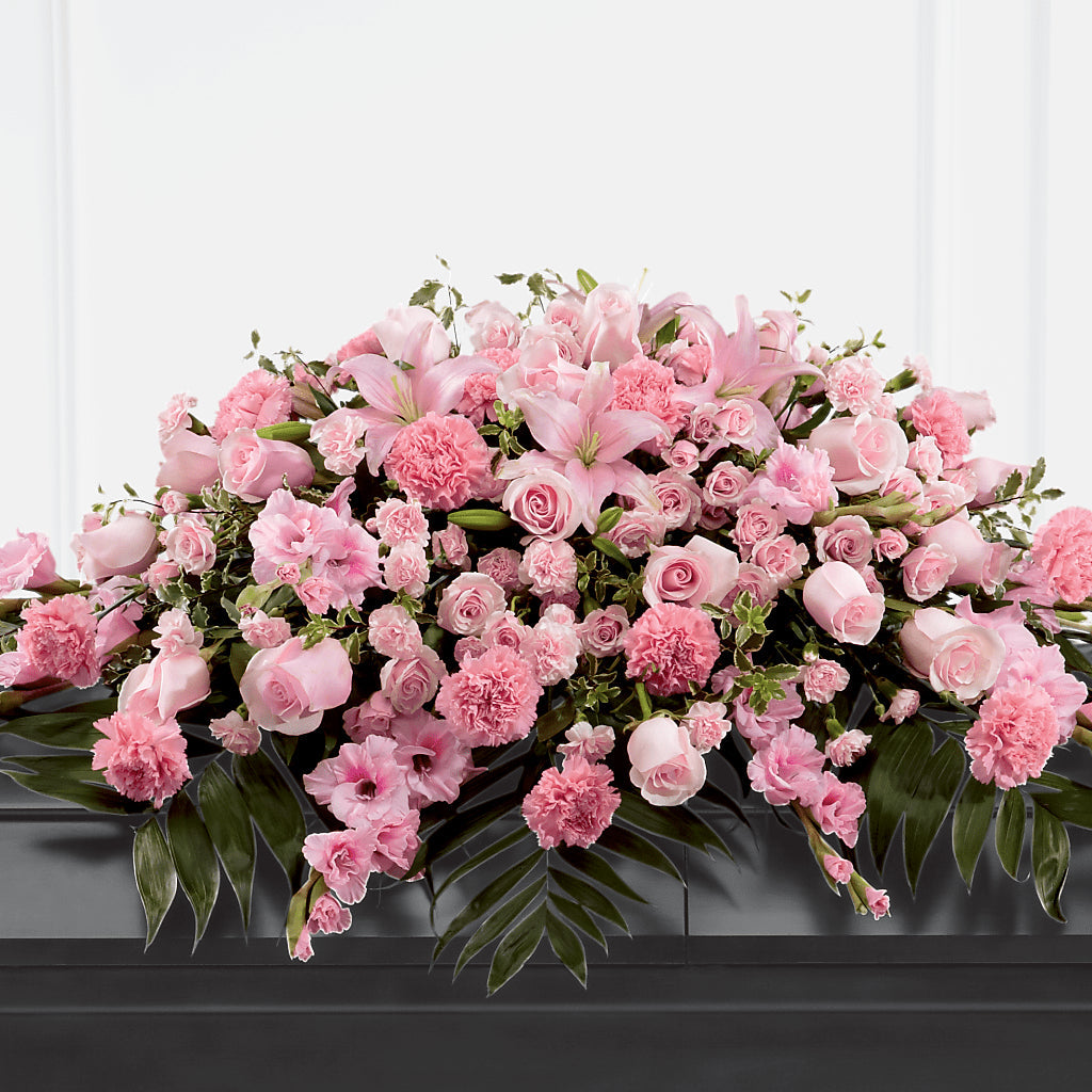 Garden of Comfort Casket Spray (Standard) – Everbloom Flowers Llc, Aurora OH