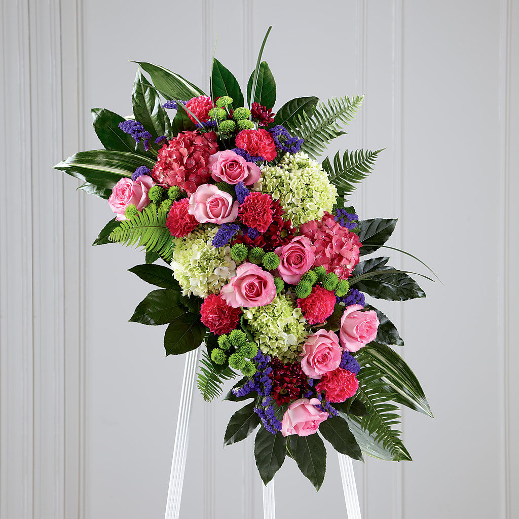 Refreshing Mix Standing Spray – Everbloom Flowers Llc, Aurora OH