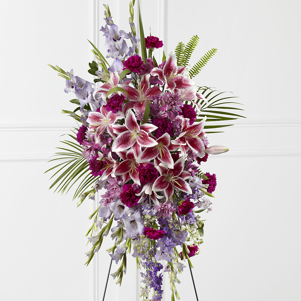 Tender Touch Standing Spray – Everbloom Flowers Llc, Aurora OH