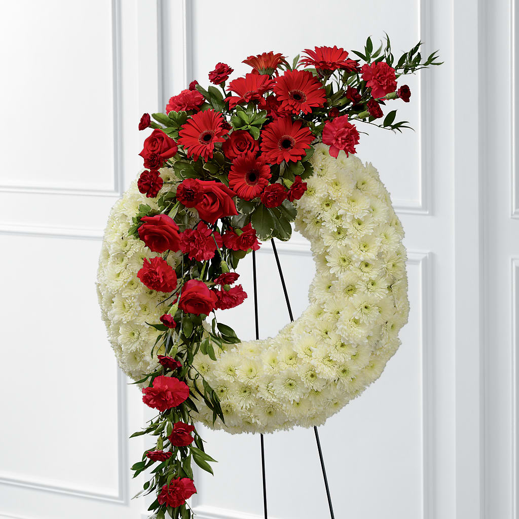 Graceful Tribute Wreath – Everbloom Flowers Llc, Aurora OH