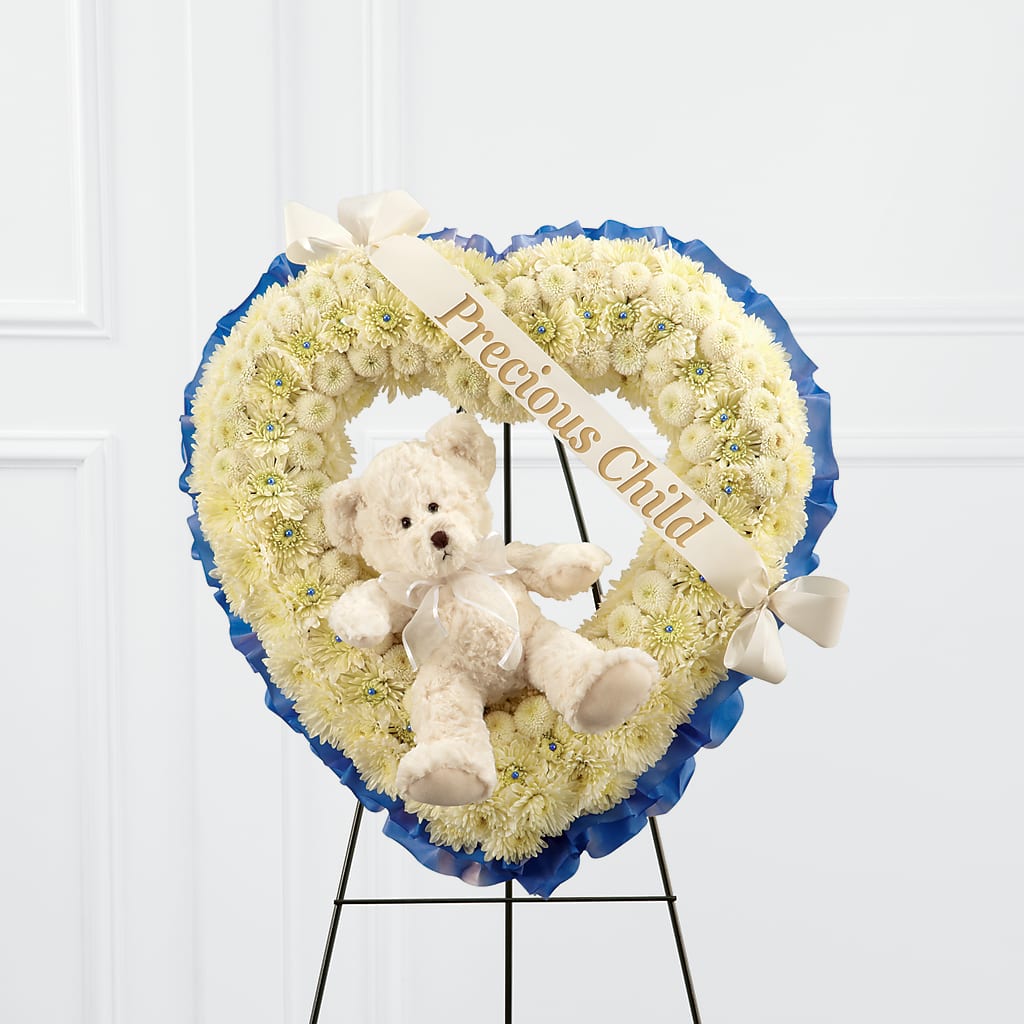 Precious Child Standing Heart – Everbloom Flowers Llc, Aurora OH