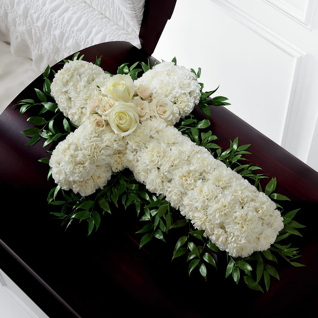 Peaceful Memories Casket Spray (Standard) – Everbloom Flowers Llc, Aurora OH