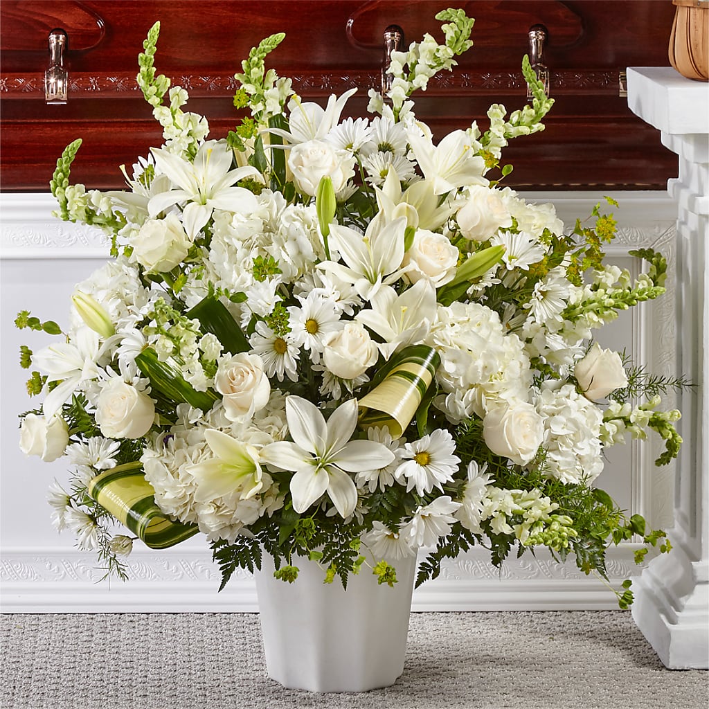Thoughts of Tranquility Floor Basket – Everbloom Flowers Llc, Aurora OH