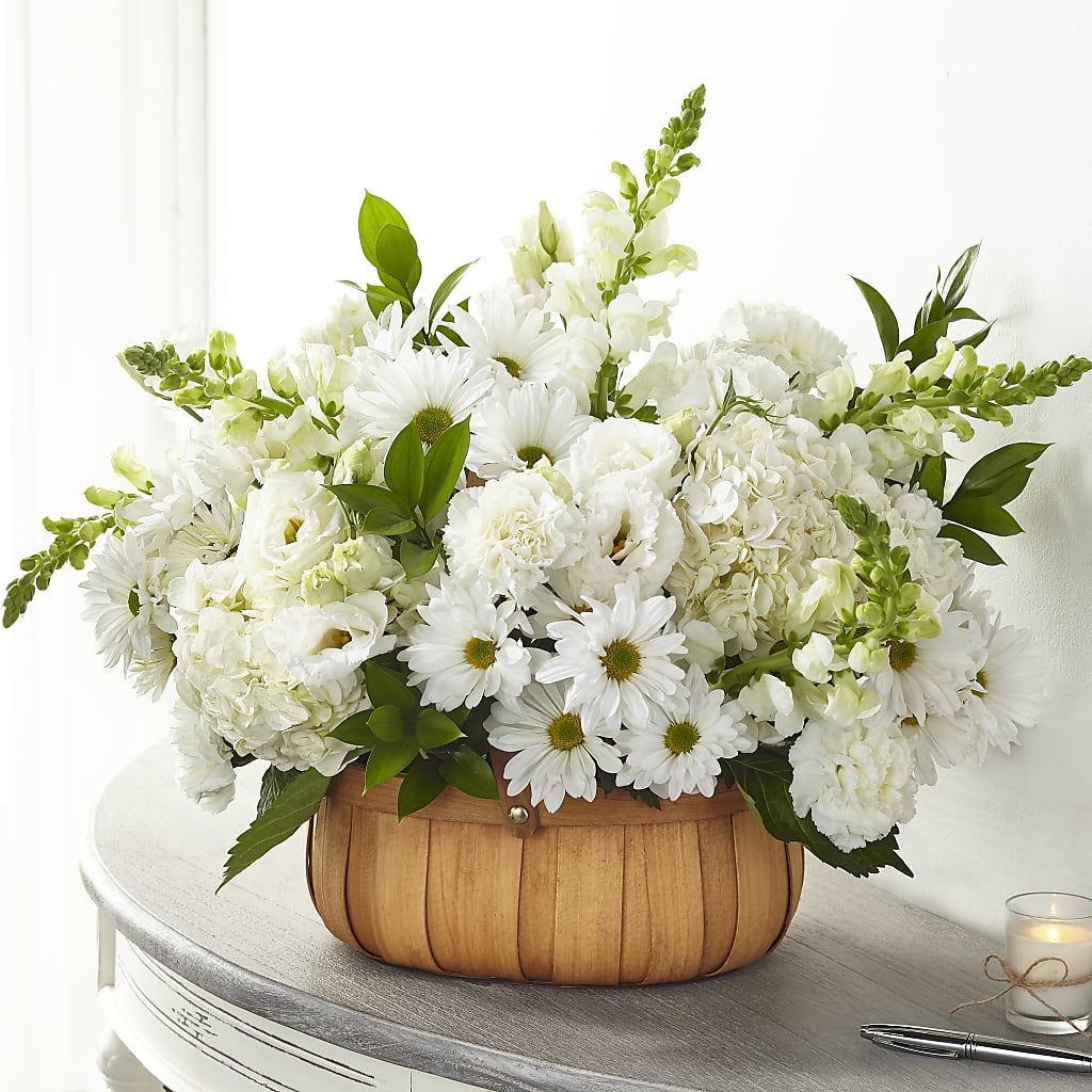 Pure Ivory Basket – Everbloom Flowers Llc, Aurora OH