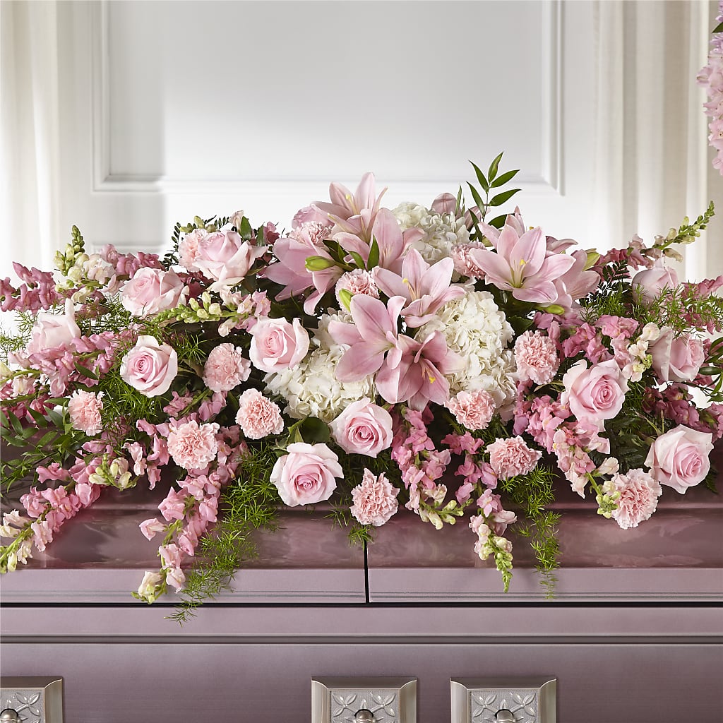 Life & Remembrance Casket Spray – Everbloom Flowers Llc, Aurora OH