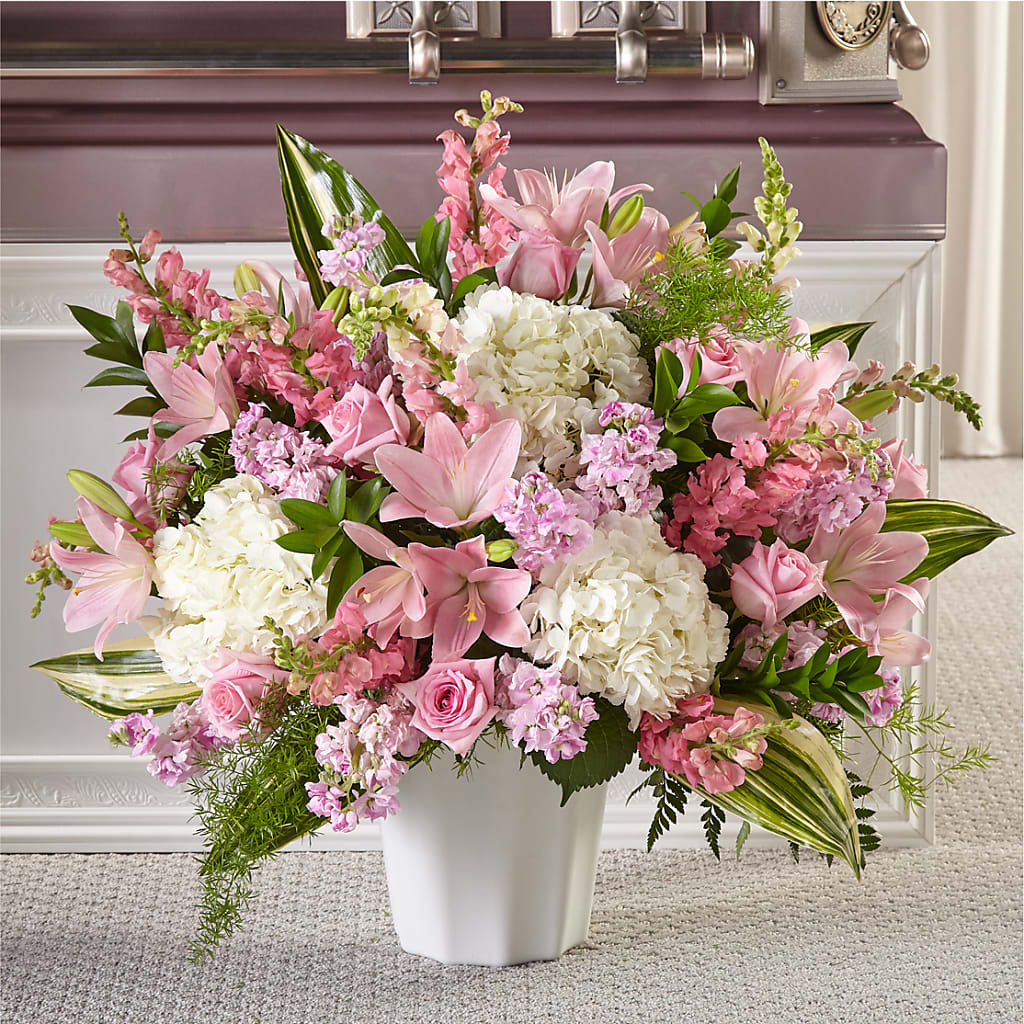 Simply Serene Floor Basket – Everbloom Flowers Llc, Aurora OH