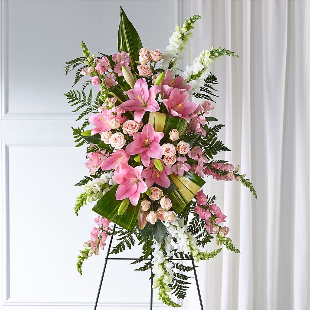 Elegant Embrace Standing Spray – Everbloom Flowers Llc, Aurora OH