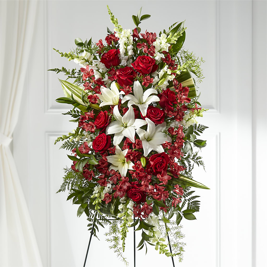 Everlasting Memory Standing Spray – Everbloom Flowers Llc, Aurora OH