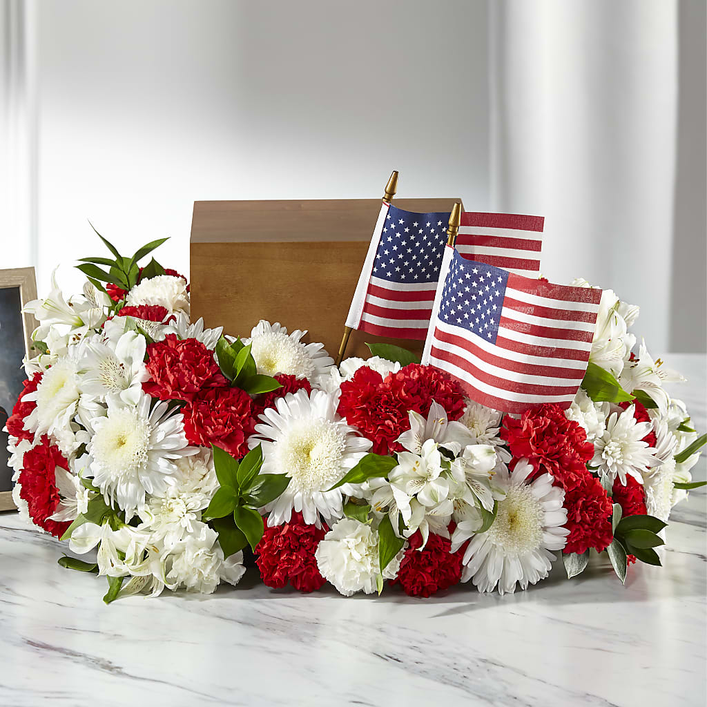 Spirit of Patriotism Cremation Adornment – Everbloom Flowers Llc, Aurora OH