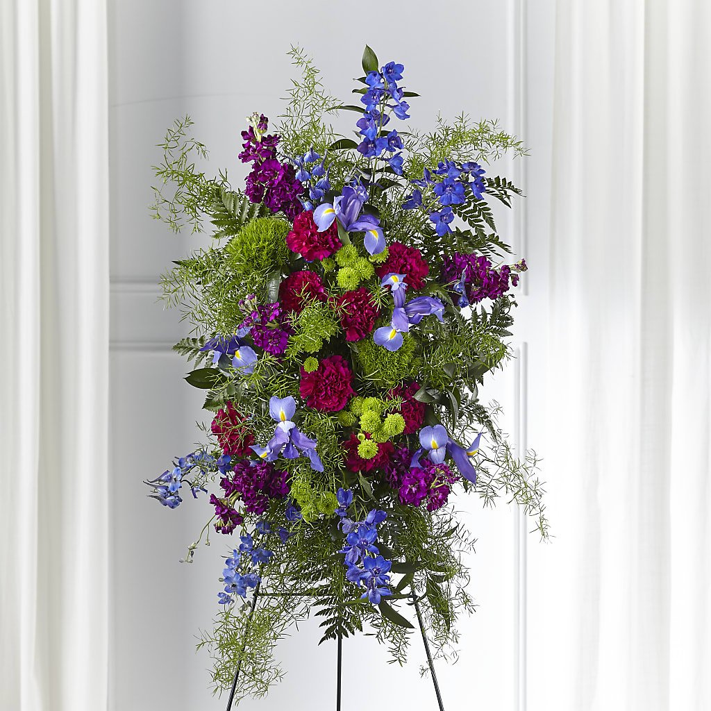 Heavenly Skies Standing Spray – Everbloom Flowers Llc, Aurora OH