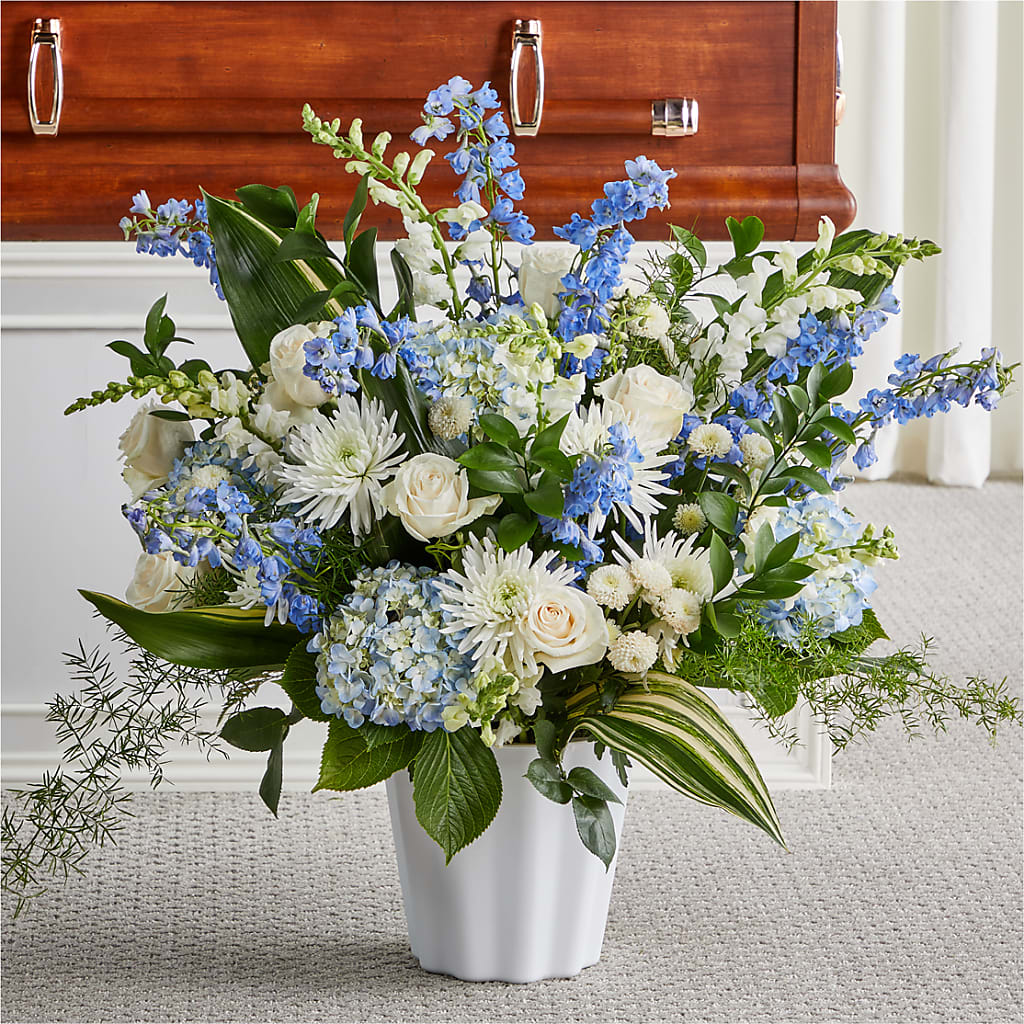 Everlasting Memories Floor Basket – Everbloom Flowers Llc, Aurora OH