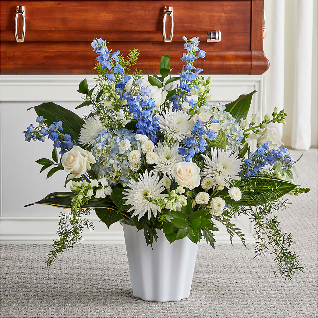 Everlasting Memories Floor Basket – Everbloom Flowers Llc, Aurora OH