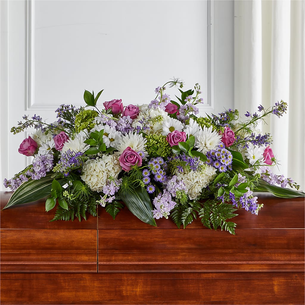 Meadows of Serenity Casket Spray – Everbloom Flowers Llc, Aurora OH
