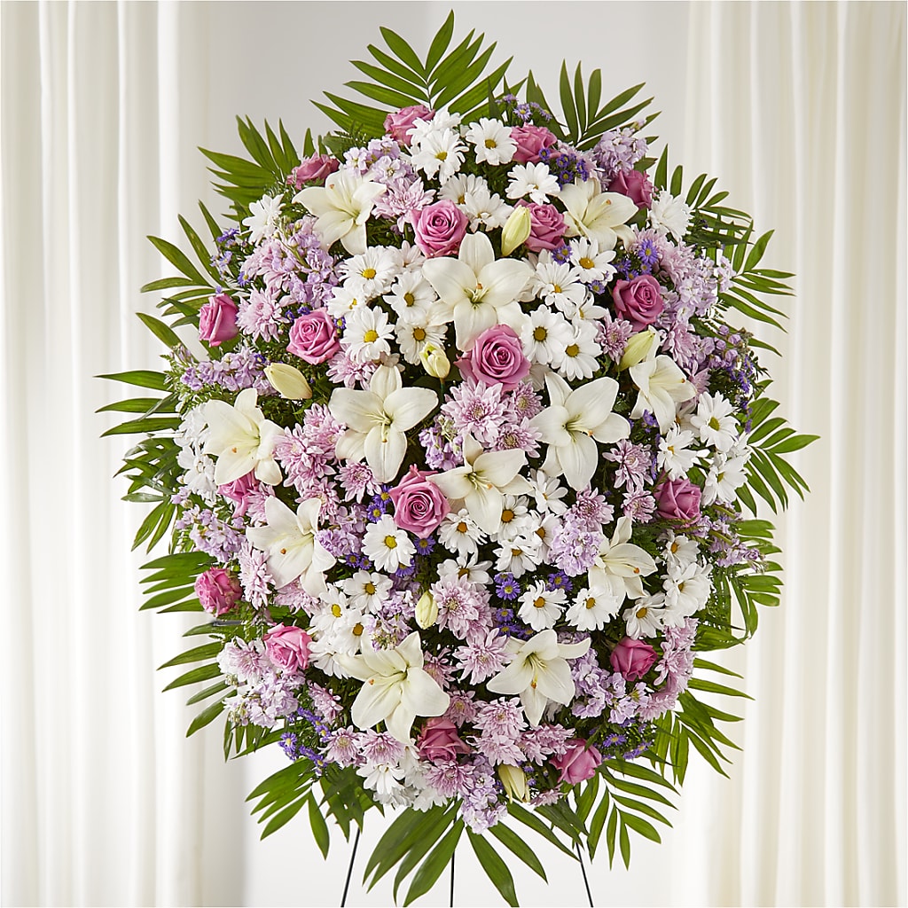 Surrounded by Love Standing Spray – Everbloom Flowers Llc, Aurora OH