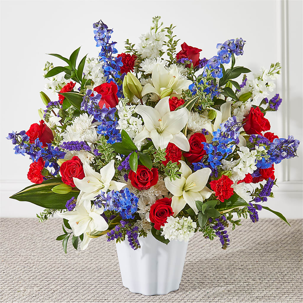 Consoled Floor Basket – Everbloom Flowers Llc, Aurora OH