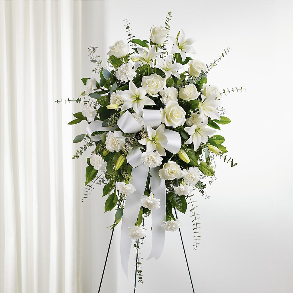 With Care Standing Spray – Everbloom Flowers Llc, Aurora OH