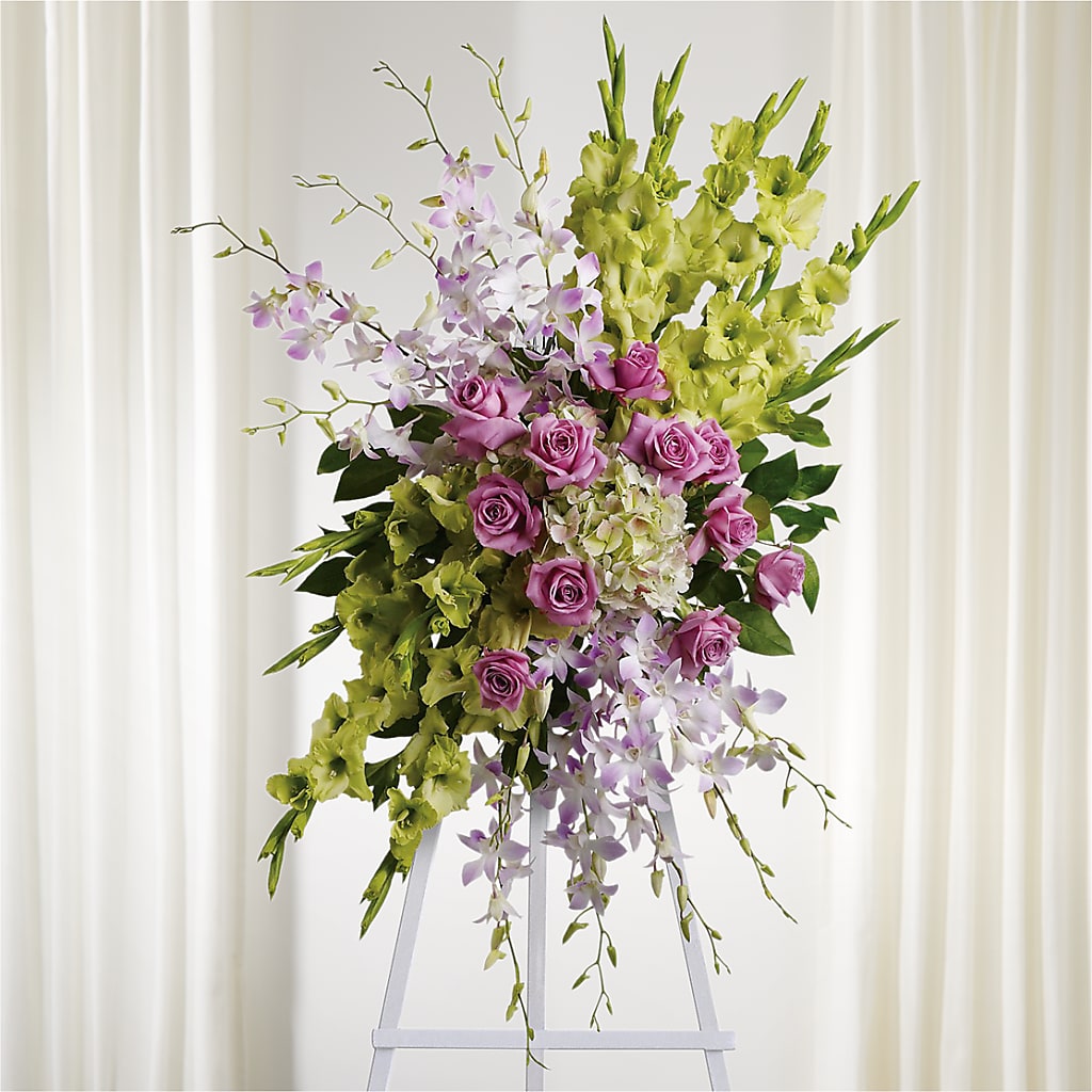 Lasting Legacy Standing Spray – Everbloom Flowers Llc, Aurora OH