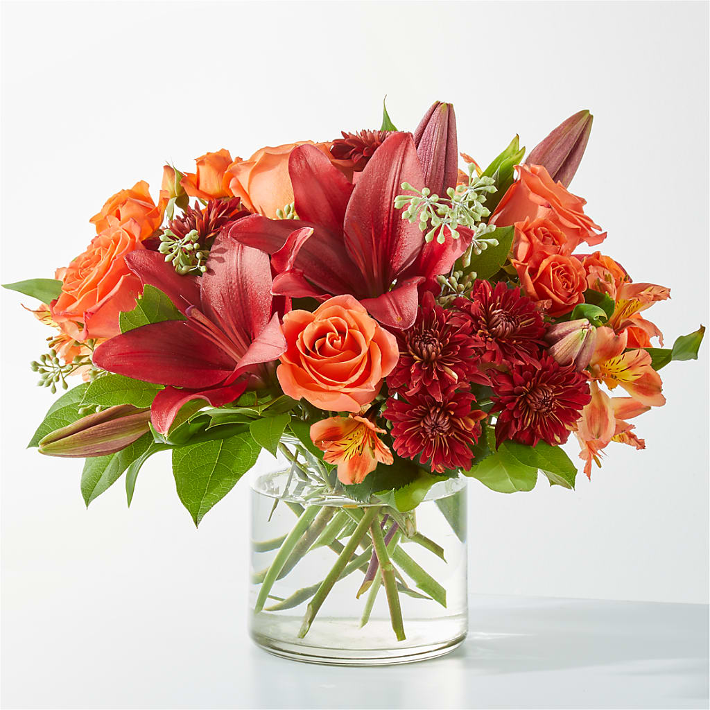 Crimson Leaves Bouquet – Everbloom Flowers Llc, Aurora OH