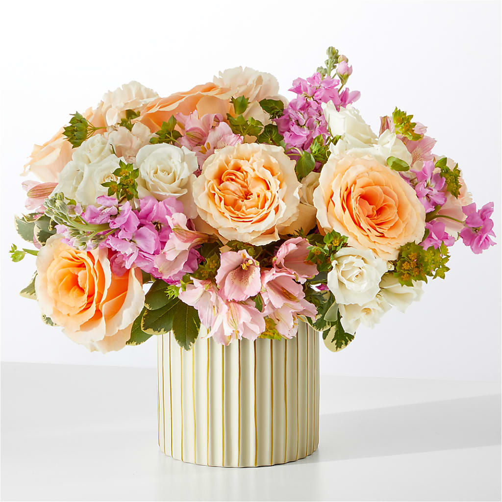 Paradise Bouquet with Ivory Vase – Everbloom Flowers Llc, Aurora OH