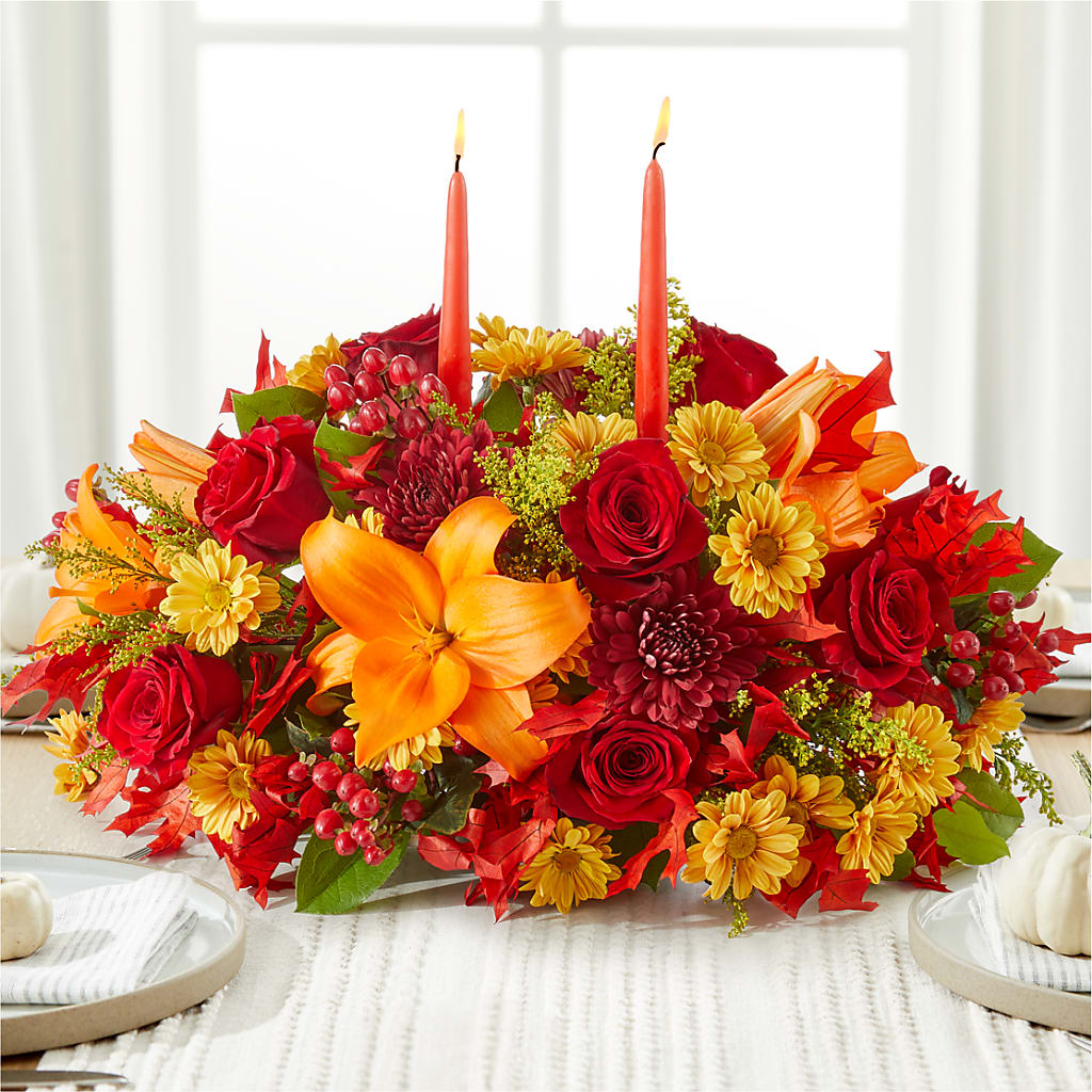 Autumn's Embrace Centerpiece – Everbloom Flowers Llc, Aurora OH