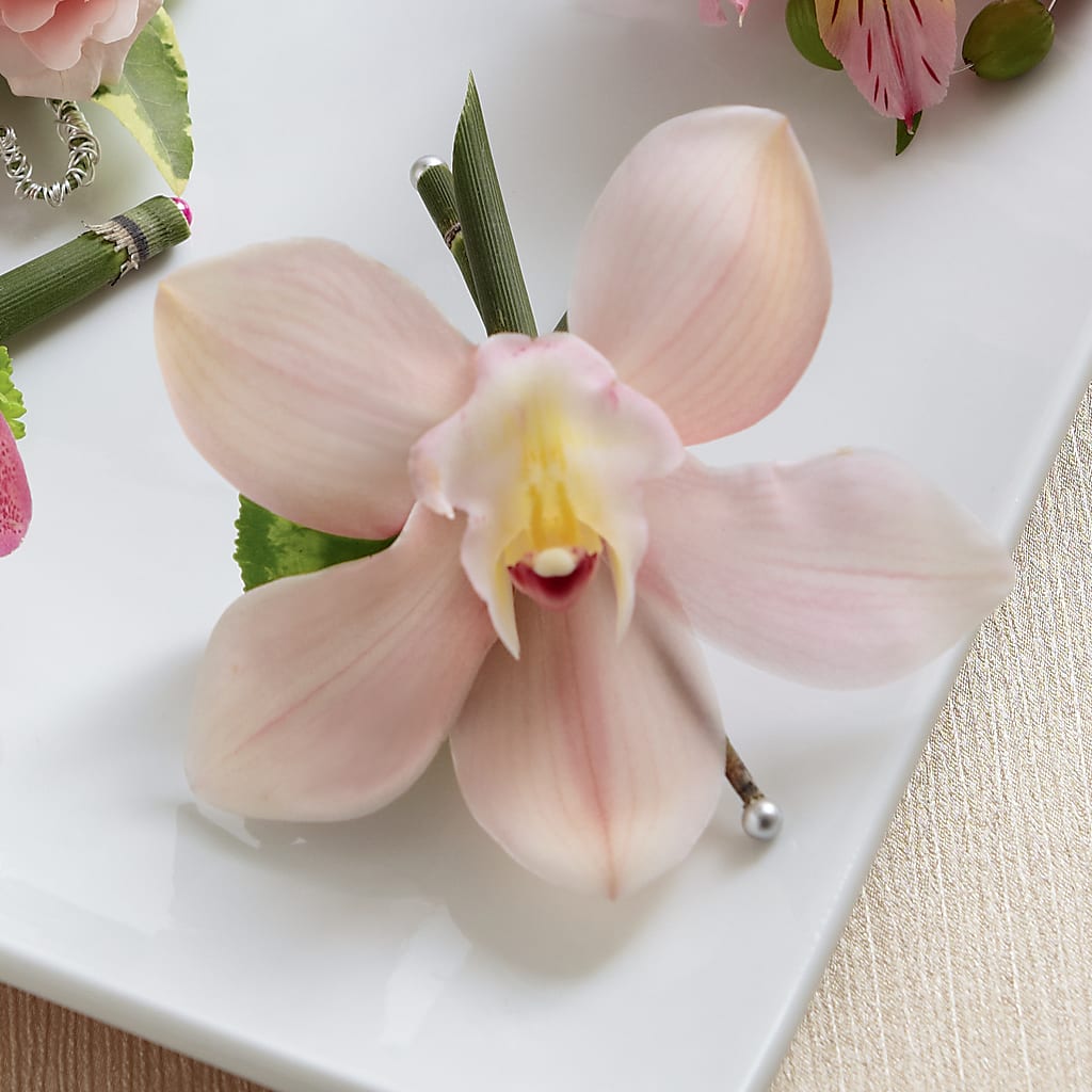 Pink Cymbidium Boutonniere – Everbloom Flowers Llc, Aurora OH