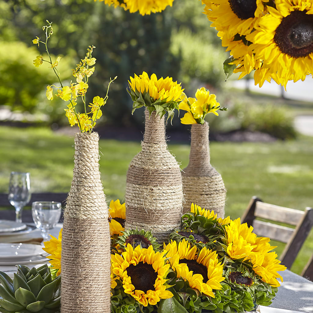 Sublime centre de table de jardin