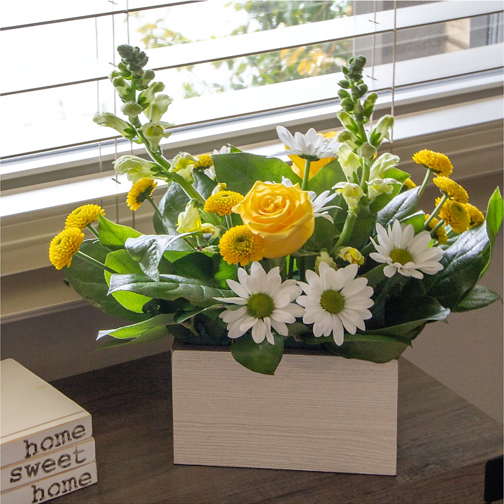 Sun Salutation Box Bouquet –  Everbloom Flowers Llc, Aurora OH