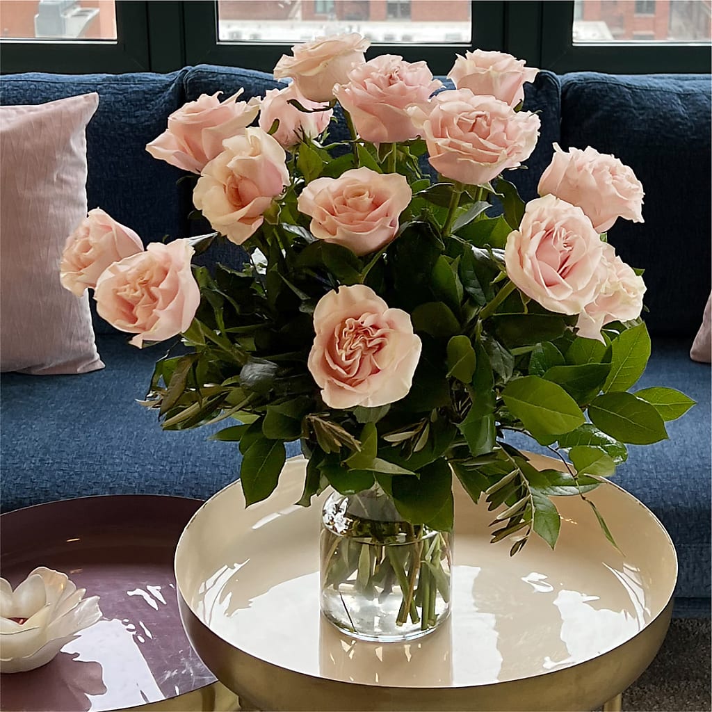 Long Stem Pink Rose Bouquet –  Everbloom Flowers Llc, Aurora OH