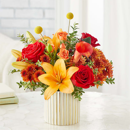 Scarlet Skies Bouquet –  Everbloom Flowers Llc, Aurora OH