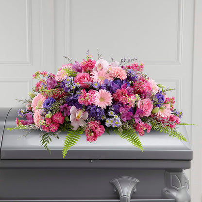 Glorious Garden Casket Spray –  Everbloom Flowers Llc, Aurora OH