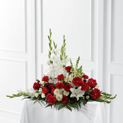 Crimson & White Arrangement –  Everbloom Flowers Llc, Aurora OH
