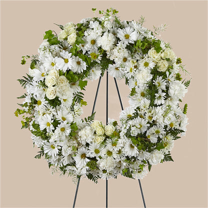 Faithful Wishes Wreath –  Everbloom Flowers Llc, Aurora OH