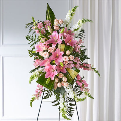 Elegant Embrace Standing Spray –  Everbloom Flowers Llc, Aurora OH