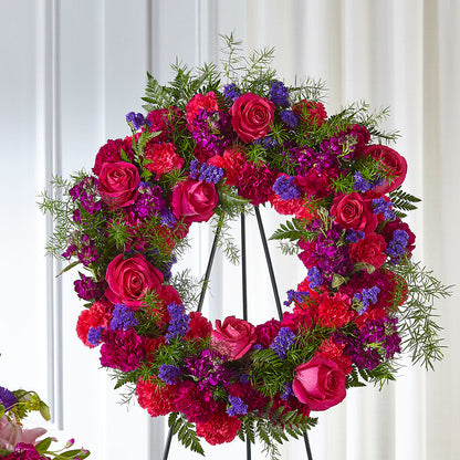 Calming Colors Wreath –  Everbloom Flowers Llc, Aurora OH