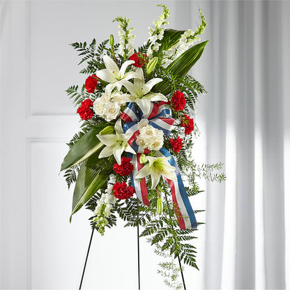 Stars of Life Standing Spray –  Everbloom Flowers Llc, Aurora OH