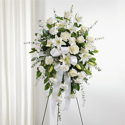With Care Standing Spray –  Everbloom Flowers Llc, Aurora OH