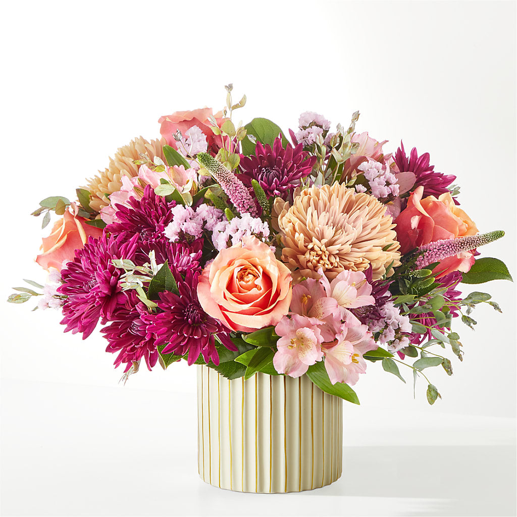 Berry Cobbler Bouquet with Ivory Vase –  Everbloom Flowers Llc, Aurora OH