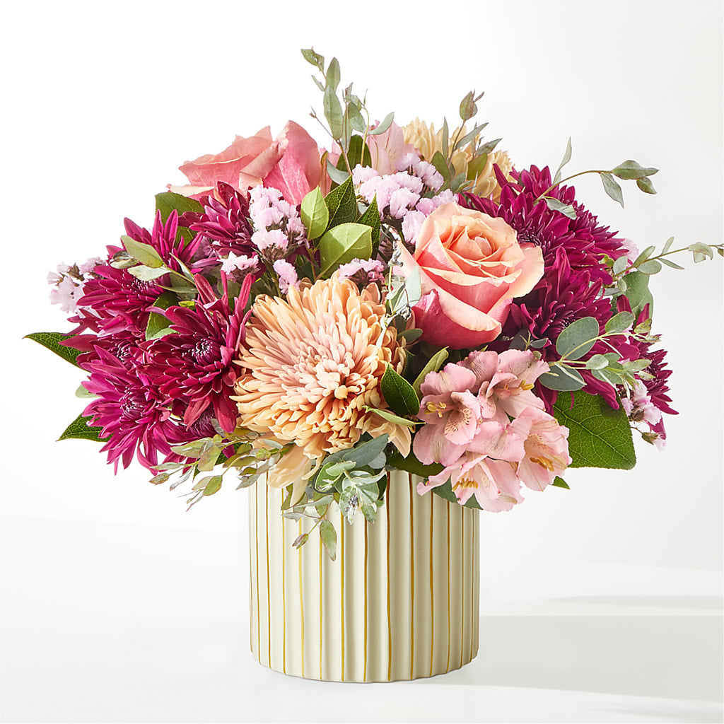 Berry Cobbler Bouquet with Ivory Vase –  Everbloom Flowers Llc, Aurora OH