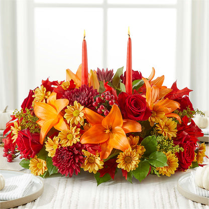 Autumn's Embrace Centerpiece –  Everbloom Flowers Llc, Aurora OH