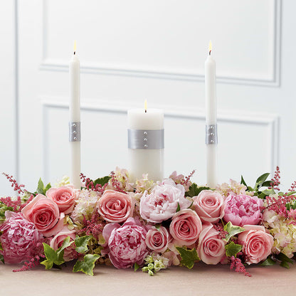Worldwide Romance Unity Candle Arrangement –  Everbloom Flowers Llc, Aurora OH
