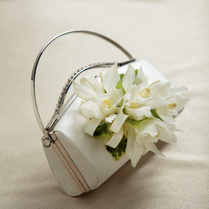 White Purse Decor –  Everbloom Flowers Llc, Aurora OH